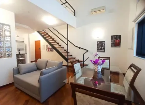imagem 1 - Apartamento Duplex mobiliado para locaçao no Jd Aquarius imagem 1 - Apartamento Duplex mobiliado para locaçao no Jd Aquarius